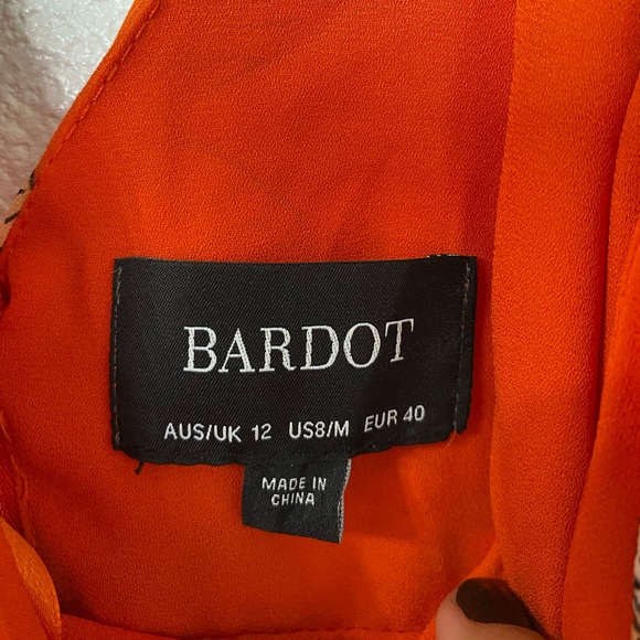 Bardot orange floral dress - Picture 3 of 6